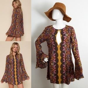 $128 NWT S Free People Tunic Mini Dress